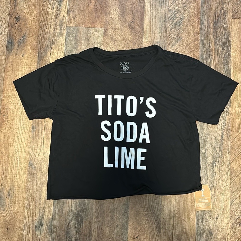 NWT Tito’s Cropped Tee